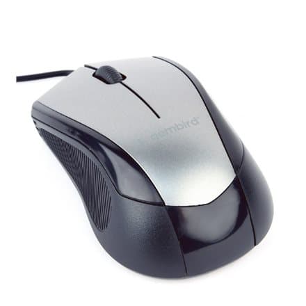 GEMBIRD MUS-3B-02-BG optical mouse 1000DPI USB Black space grey