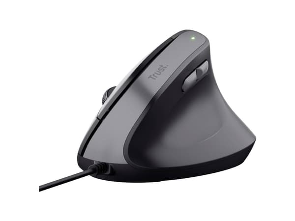 Trust Bayo II - Pystyhiiri - ergonominen - oikeakätinen - optinen - 6 painiketta - langallinen - USB-A - musta
