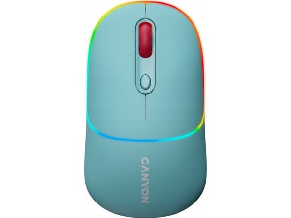 Mysz Canyon CANYON MW-22, 2 in 1 Wireless optical mouse with 4 buttons,Silent switch for right/left keys,DPI 800/1200/1600, 2 mode(BT/ 2.4GHz), 650mA