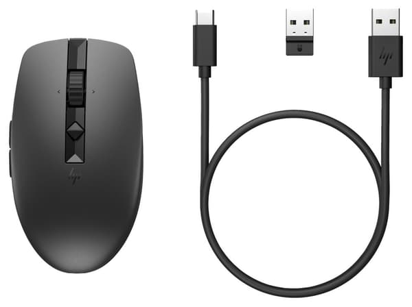 HP 710 genopladelig lydløs mus Sort