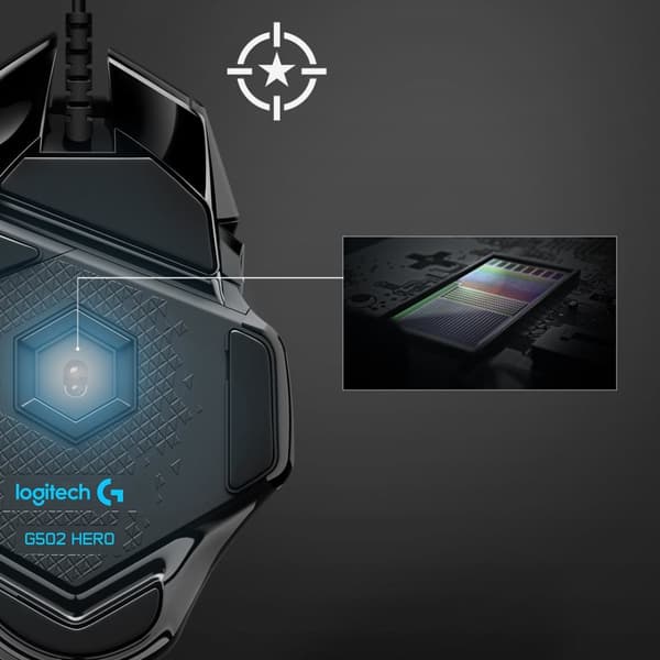 Logitech G G502 HERO högpresterande spelmus