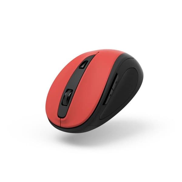 "MW-400 V2" 6-knapps trådlös optisk mus, ergonomisk, mottagare. USB, Röd Sienna Svart, Röd