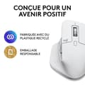 Miniatyrbild 5 av 6: Logitech MX Master 3S Mus för Mac - Trådlös Bluetooth - Blekgrå