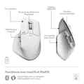 Miniatyrbild 6 av 6: Logitech MX Master 3S Mus för Mac - Trådlös Bluetooth - Blekgrå
