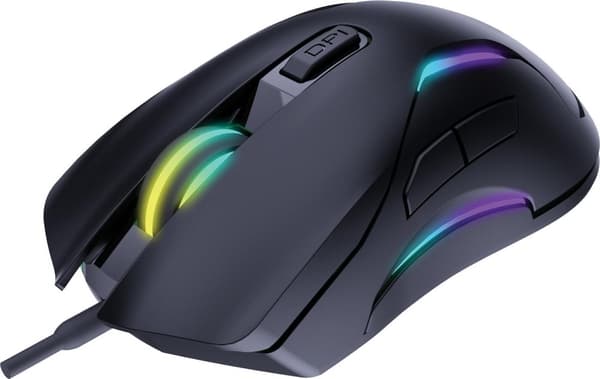 Sandberg LightFlow 6D Gamer Mus Ambidextrous USB Type-A 3600 DPI (640-27) Svart