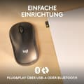 Miniatyrbillede 4 af 6: Logitech M240 til virksomheder - Mus - højre- og venstrehåndet - optisk - 3 knapper - trådløs - Bluetooth - Logitech Logi Bolt USB-modtager - Grafit (