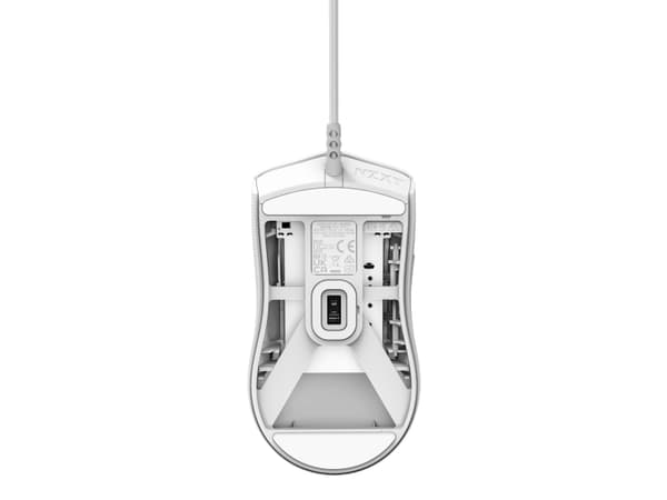 NZXT Lift 2 Symm - Mus - höger- och vänsterhänta - optisk - 6 knappar - kabelansluten - USB 2.0 - matt vit