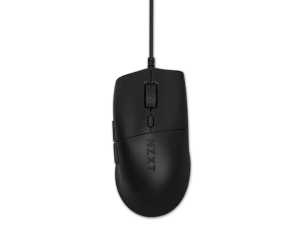 NZXT Lift 2 Ergo - Mus - ergonomisk - högerhänt - optisk - 6 knappar - kabelansluten - USB 2.0 - mattsvart