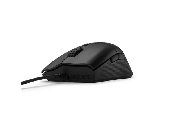 NZXT Lift 2 Ergo - Mus - ergonomisk - högerhänt - optisk - 6 knappar - kabelansluten - USB 2.0 - mattsvart