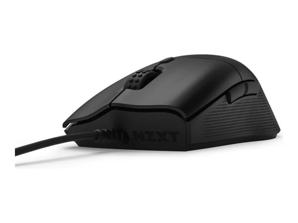 NZXT Lift 2 Ergo - Mus - ergonomisk - högerhänt - optisk - 6 knappar - kabelansluten - USB 2.0 - mattsvart Svart