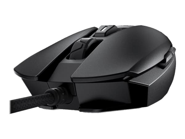 Cougar AirBlader - Mus - höger- och vänsterhänta - optisk - 6 knappar - kabelansluten - USB Svart