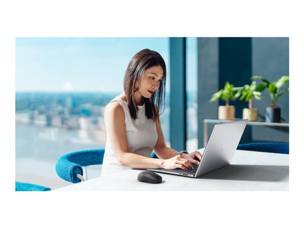 Dell Premier MS7421W - Mus - optisk - 7 knappar - trådlös - 2.4 GHz, Bluetooth 5.0 - trådlös USB-mottagare - grafitsvart - med 3 års avancerad utbyte