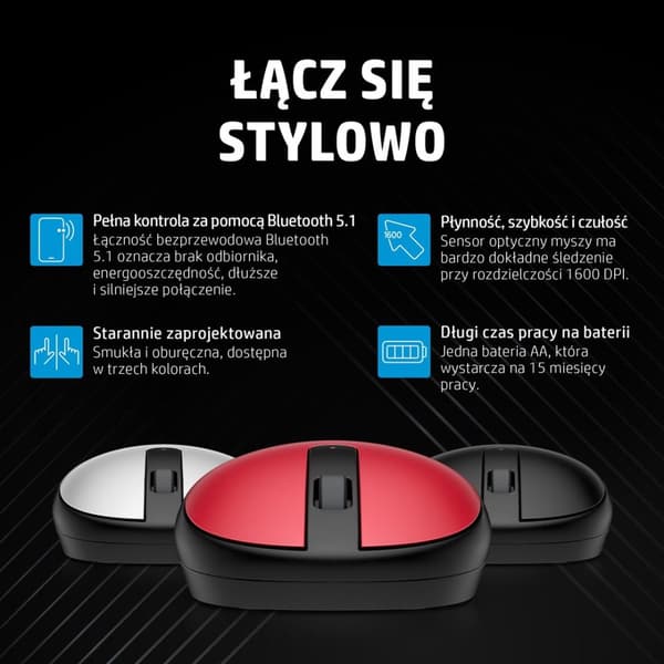 HP 240 musta Bluetooth-hiiri