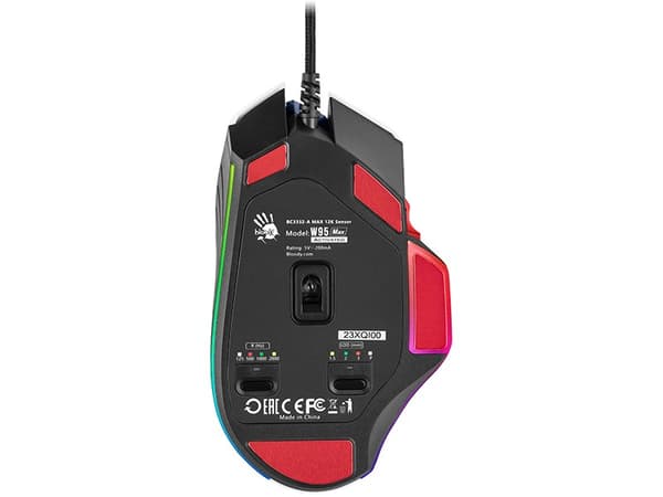 A4Tech BLOODY A4TMYS46832 W60 MAX Stone Black (aktiverad) mus USB Type-A Optisk 10 000 DPI