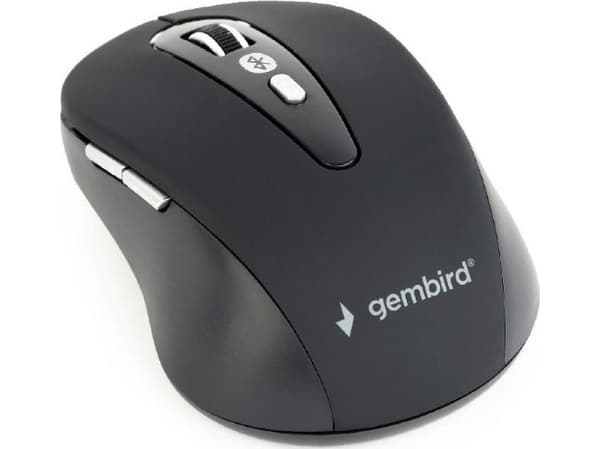 Gembird MUSWB-6B-01, Høyre hendt, Optisk, Bluetooth, 1600 DPI, Sort