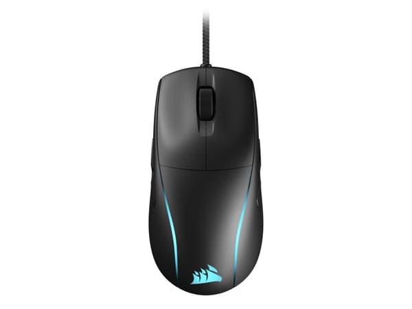 CORSAIR M75 - Mus - låg vikt, RGB - höger- och vänsterhänta - optisk - 8 knappar - kabelansluten - USB