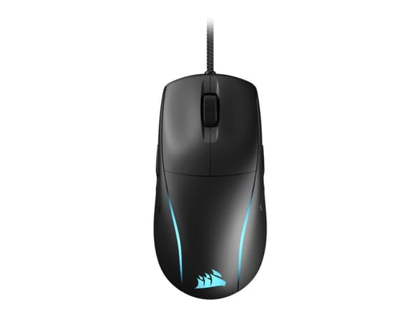 CORSAIR M75 - Mus - låg vikt, RGB - höger- och vänsterhänta - optisk - 8 knappar - kabelansluten - USB