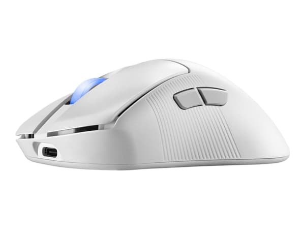 ASUS ROG Keris II Ace - Mus - ergonomisk - högerhänt - optisk - 7 knappar - kabelansluten, trådlös - USB, Bluetooth 5.1, 2.4 GHz - USB ROG Omni trådl