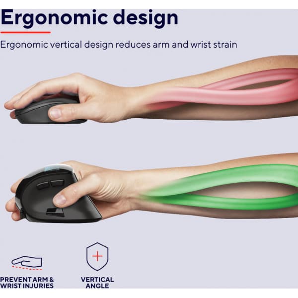 Trust Voxx Ergonomisk Uppladdningsbar Mus