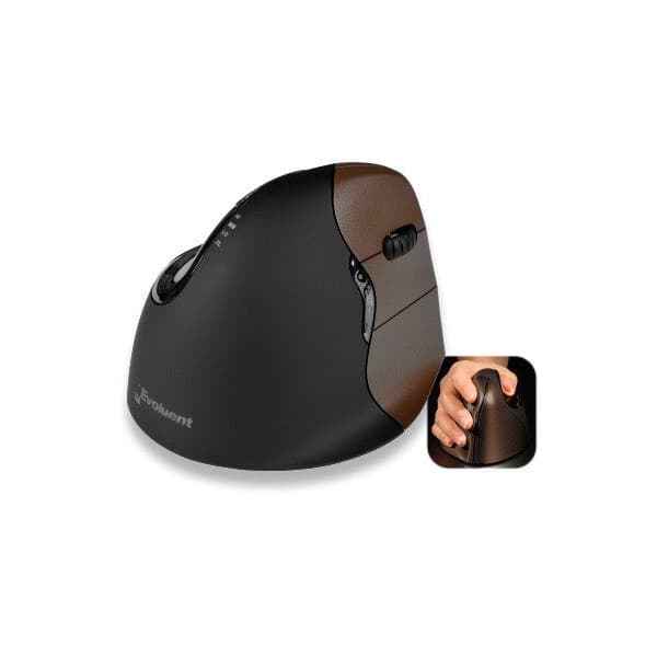Evoluent VerticalMouse 4 Small Wireless - trådlös vertikal mus för högerhänta