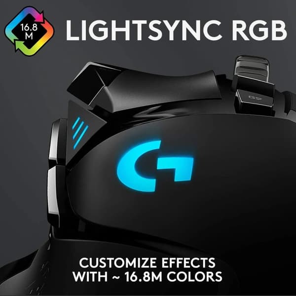 Logitech G502 HERO högpresterande trådad spelmus HERO 25K-sensor