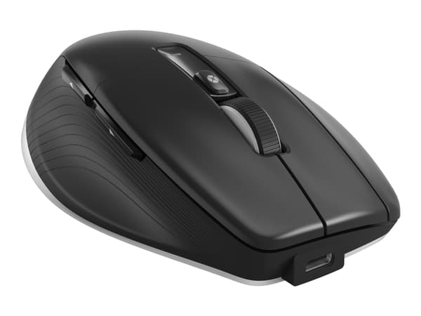 3Dconnexion CadMouse Pro Wireless Left - Mus - ergonomisk - vänsterhänt - 7 knappar - trådlös - Bluetooth, 2.4 GHz, USB-C - trådlös USB-mottagare