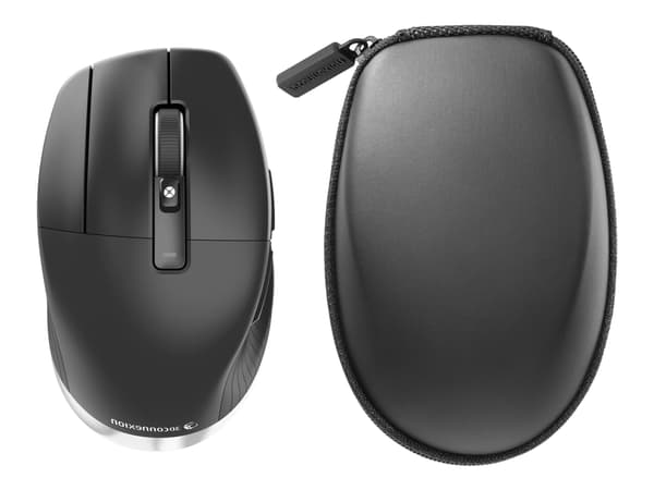 3Dconnexion CadMouse Pro Wireless Left - Mus - ergonomisk - vänsterhänt - 7 knappar - trådlös - Bluetooth, 2.4 GHz, USB-C - trådlös USB-mottagare