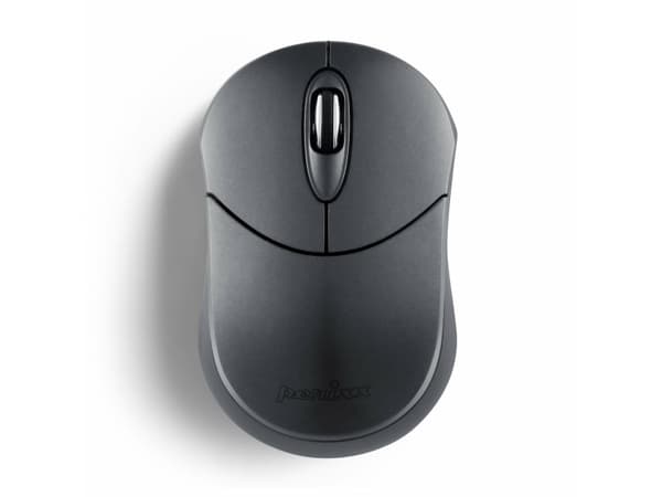 Perixx PERIMICE-802IN, Ambidekstriøs, Optisk, RF trådløs + Bluetooth, 1000 DPI, Sort
