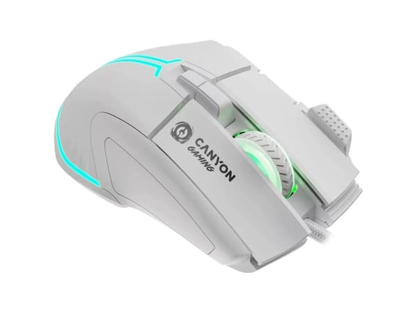 Canyon Fortnax GM-636, Right-hand, Optical, USB Type-A, 20000 DPI, White