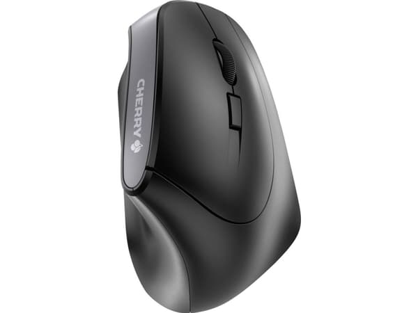 CHERRY MW 4500, högerhand, Vertikal design, Optisk, RF Trådlös, 1200 DPI, Svart