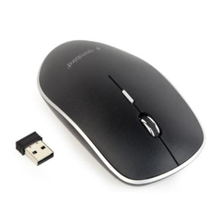 Gembird | Tyst trådlös optisk mus | MUSW-4BS-01 | Optisk mus | USB | Svart