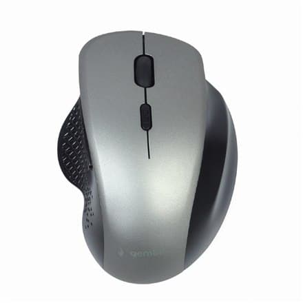Gembird | Trådlös optisk mus | MUSW-6B-02-BG | Optisk mus | USB | Svart-rymdgrå Svart, Silver
