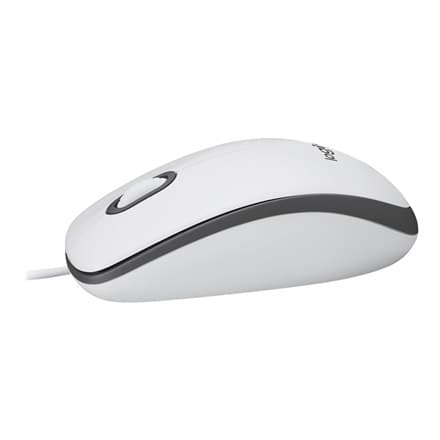 Logitech M100 hiiri valkoinen, USB-A, langallinen