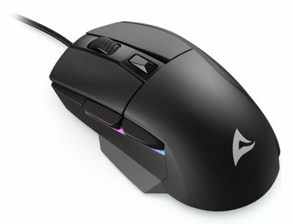 Sharkoon SKILLER SGM35 - Mus - optisk - 6 knappar - kabelansluten - USB - svart