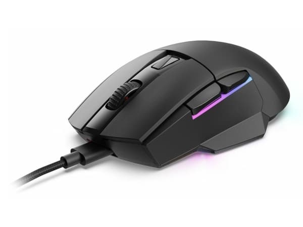 Sharkoon SKILLER SGM50W - Mus - optisk - 6 knappar - trådlös, kabelansluten - 2.4 GHz, USB-C - trådlös USB-mottagare - svart