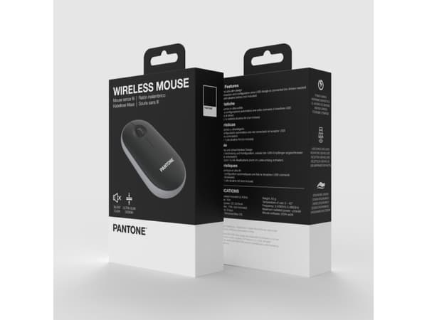 Pelė Pantone Con Dongle Bk