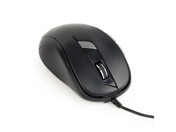 Gembird MUS-6B-01, Ambidextrous, Optisk, USB Type-A, 1600 DPI, Svart