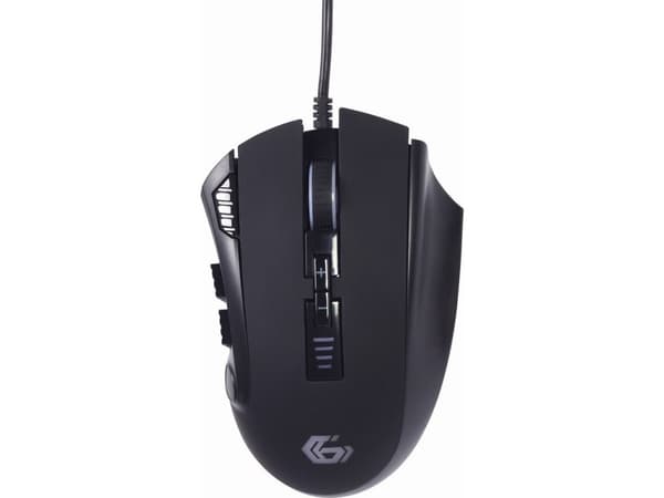 Gembird GMB Gaming MUSG-RAGNAR-RX500 - Mus - ergonomisk - spel, RGB-bakgrundsbelysning - 10 knappar - kabelansluten - USB 2.0 - presentask med transp