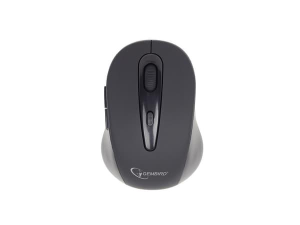 Gembird MUSWB2, Høyre hendt, Optisk, Bluetooth, 1600 DPI, Sort, Grå