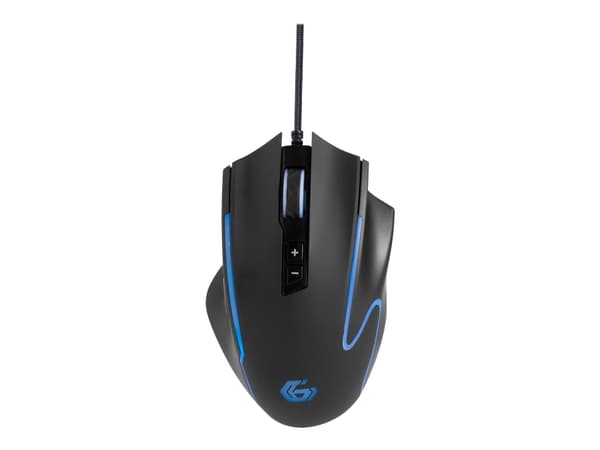 Gembird GMB Gaming MUSG-RAGNAR-RX300 - Mus - ergonomisk - gaming, RGB backlighted - 8 knapper - kablet - USB 2.0 - giftbox with transparent window Sort