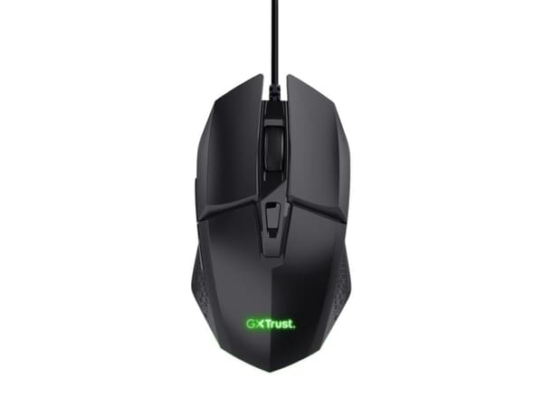 Trust GXT 109 FELOX - Mus - med belysning, gaming - 6 knappar - kabelansluten - USB - svart