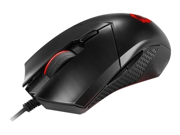 MSI Clutch GM08, Molempikätinen, Optinen, USB A-tyyppi, 4200 DPI, Musta