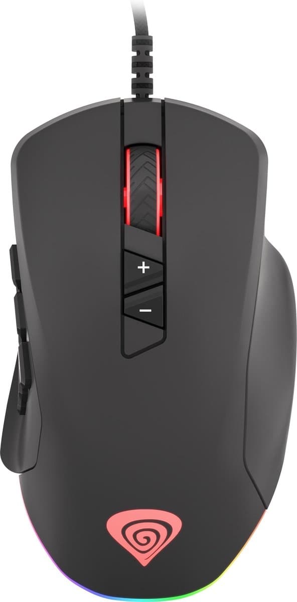 natec Mus dator Genesis Xenon 770 NMG-1473 Optisk 10200 DPI svart - Mus - 10 200 dpi - Optisk