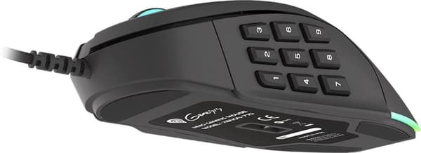 natec Mus dator Genesis Xenon 770 NMG-1473 Optisk 10200 DPI svart - Mus - 10 200 dpi - Optisk
