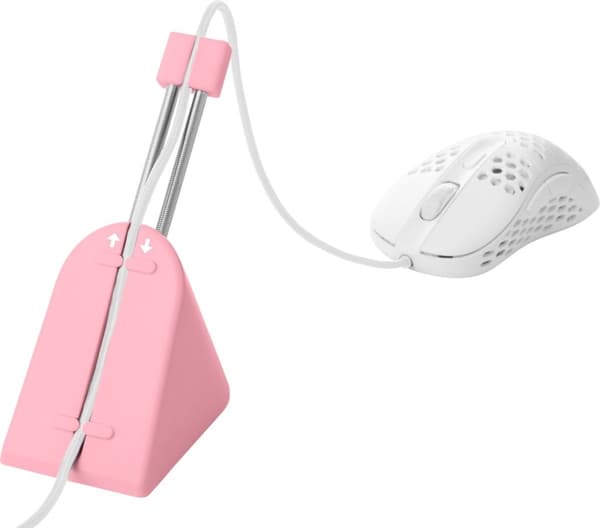 Deltaco - Gaming Mouse Bungee - Justerbar Hållare - Rosa