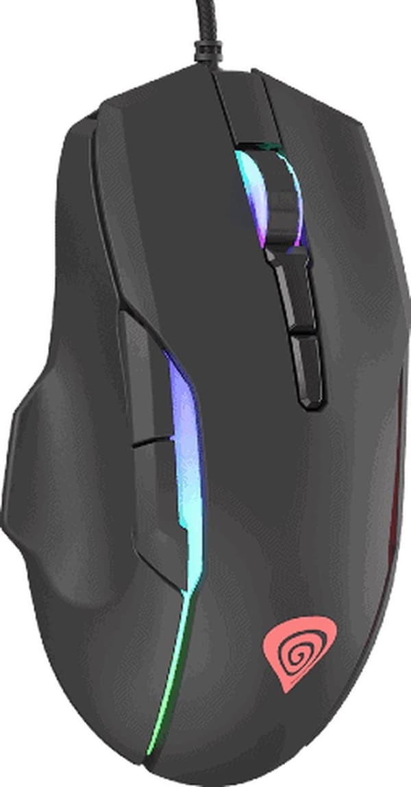 Genesis Xenon 220 – Tyst RGB-spelmus – 6400 DPI – 7 programmerbara knappar