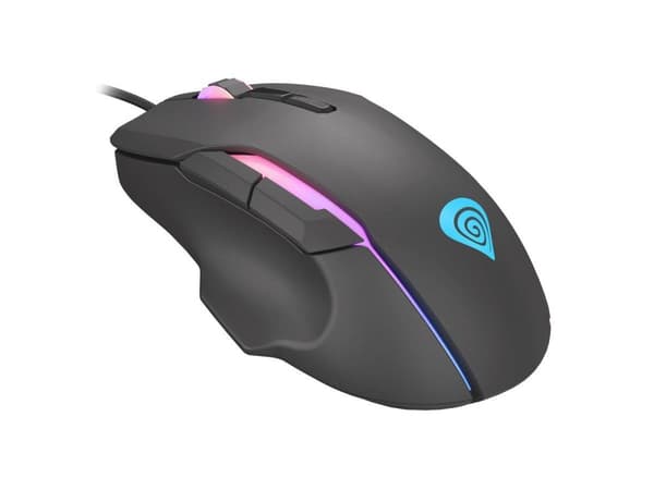 Genesis Xenon 220 – Tyst RGB-spelmus – 6400 DPI – 7 programmerbara knappar