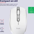 Miniatyrbild 7 av 11: Trust Ozaa Compact - Laddbara trådlösa hörlurar - USB & Bluetooth - Stil - Vit