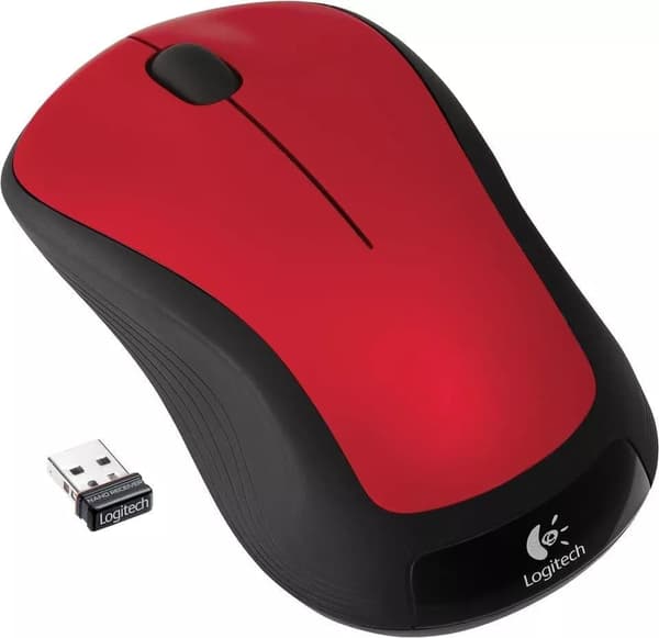 Logitech M310 trådlös mus, PC-mus, PC/MMac Röd