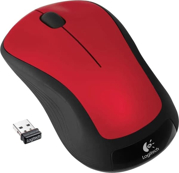 Logitech M310 trådlös mus, PC-mus, PC/MMac Röd